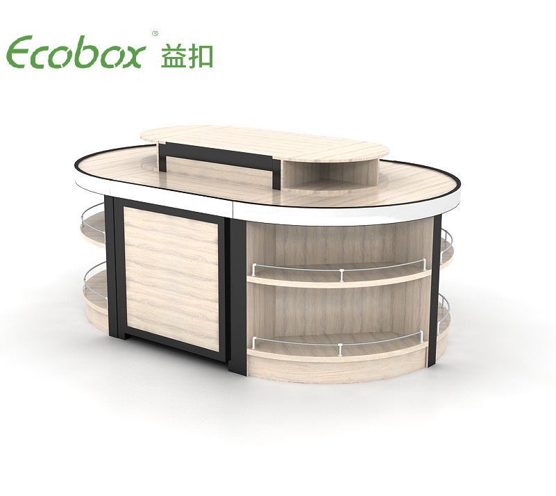 Ecobox GMG-002 Steel Wooden supermarket cabinets island shelf rack displays