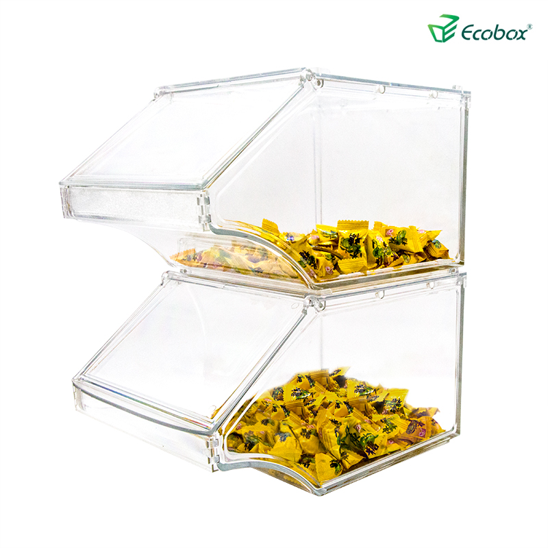 Ecobox SPH-058 Supermarket stackable Bulk bin for bulk food and candy
