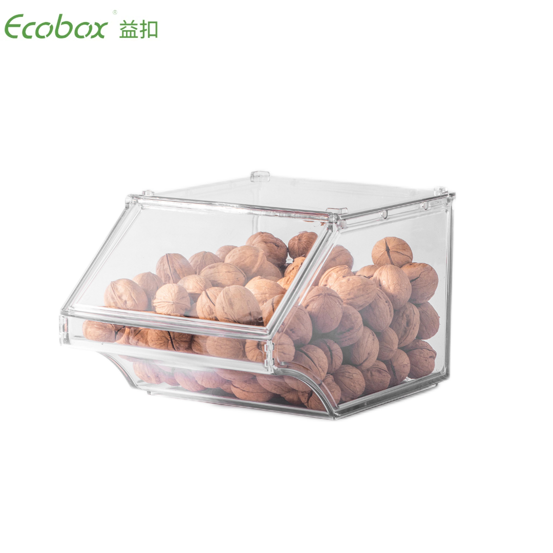 Ecobox SS-02 Supermarket stackable Bulk bin for bulk food and candy