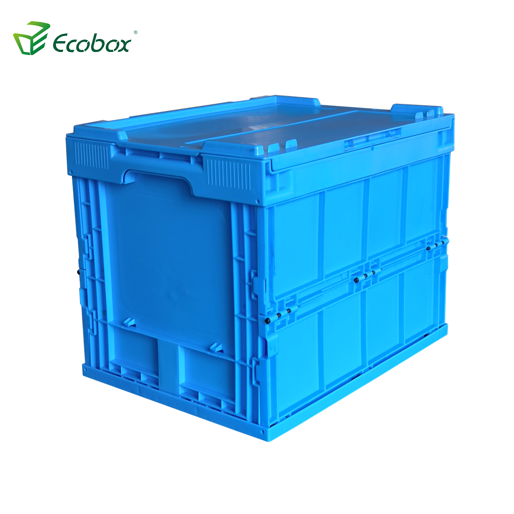 Ecobox 40x30x32cm collapsible folding plastic bin storage container box transportation box