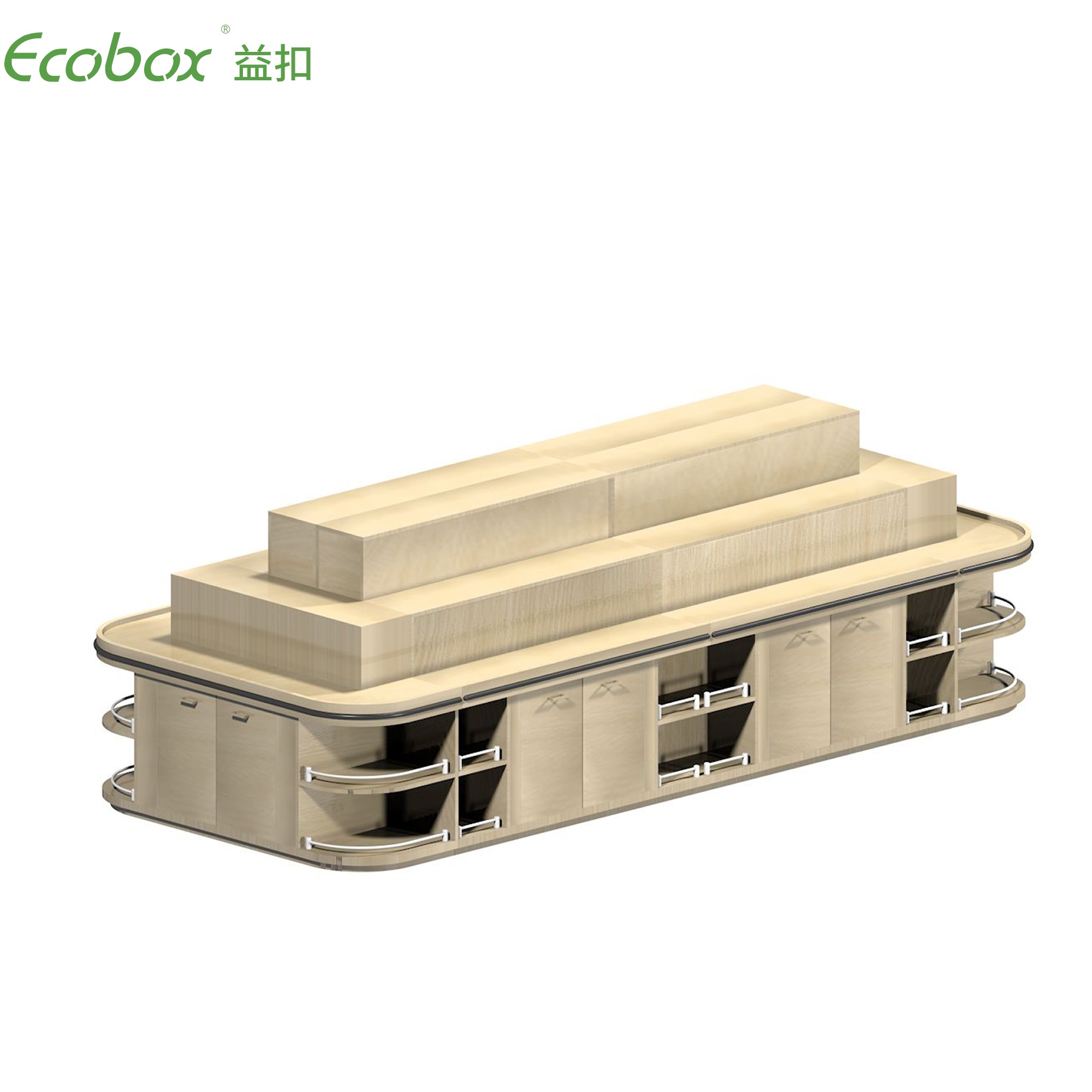 Ecobox G009 supermarket bulk food displays with Ecobox supermarket bins