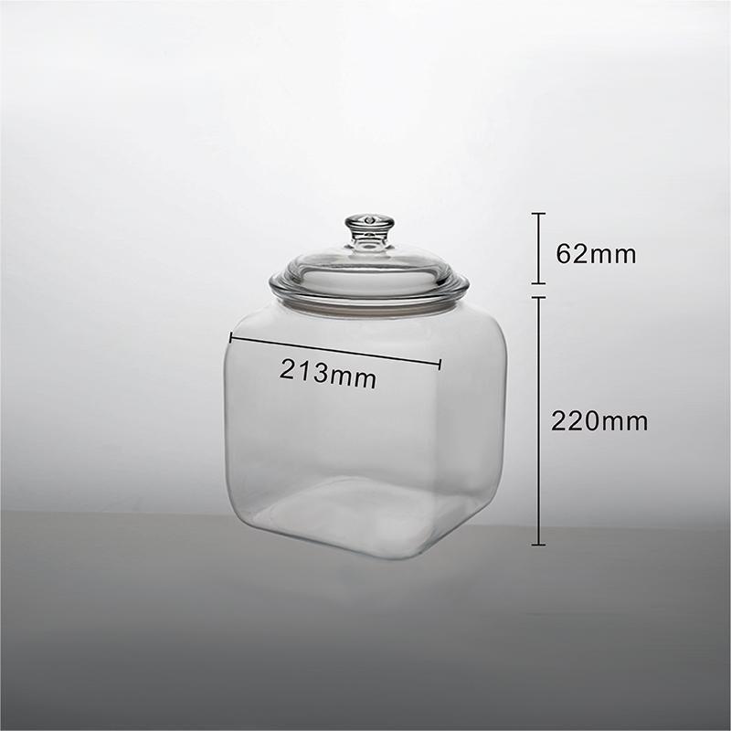 Ecobox FB200 airtight round candy jar fish tank herbs can nuts storage box